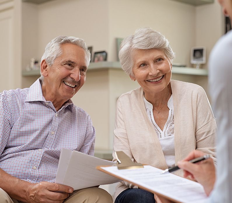 older couple smiling